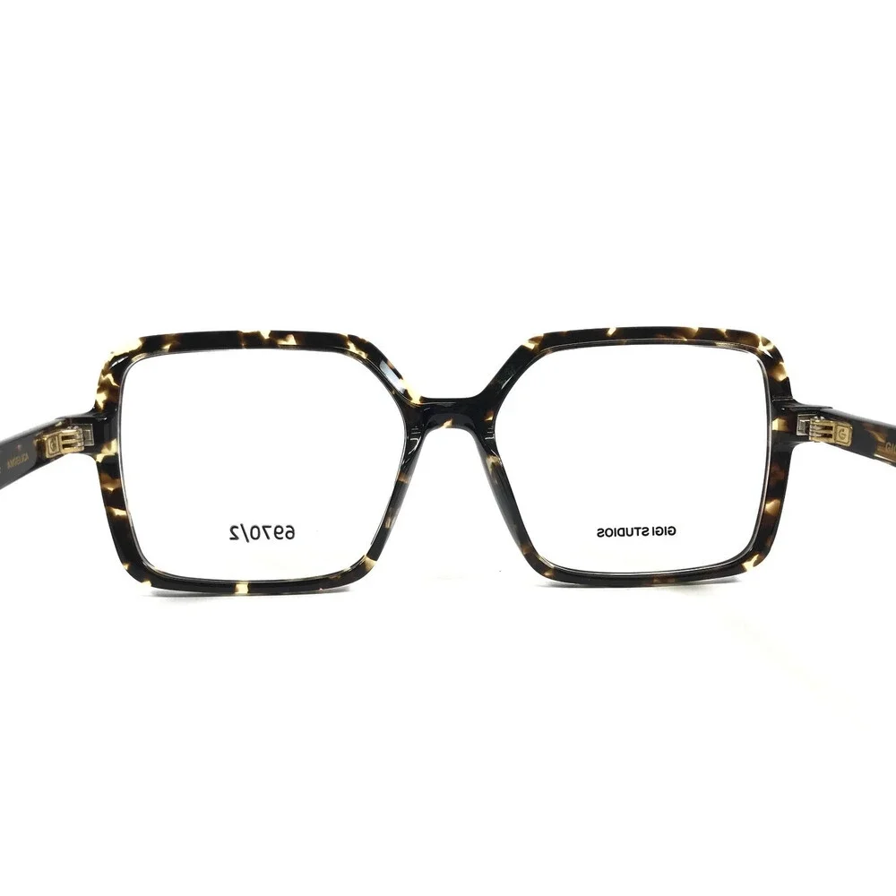 Gigi Studios Eyeglasses Frame ANGELICA 6970/2 Tortoise Square Full Rim 52-15-140